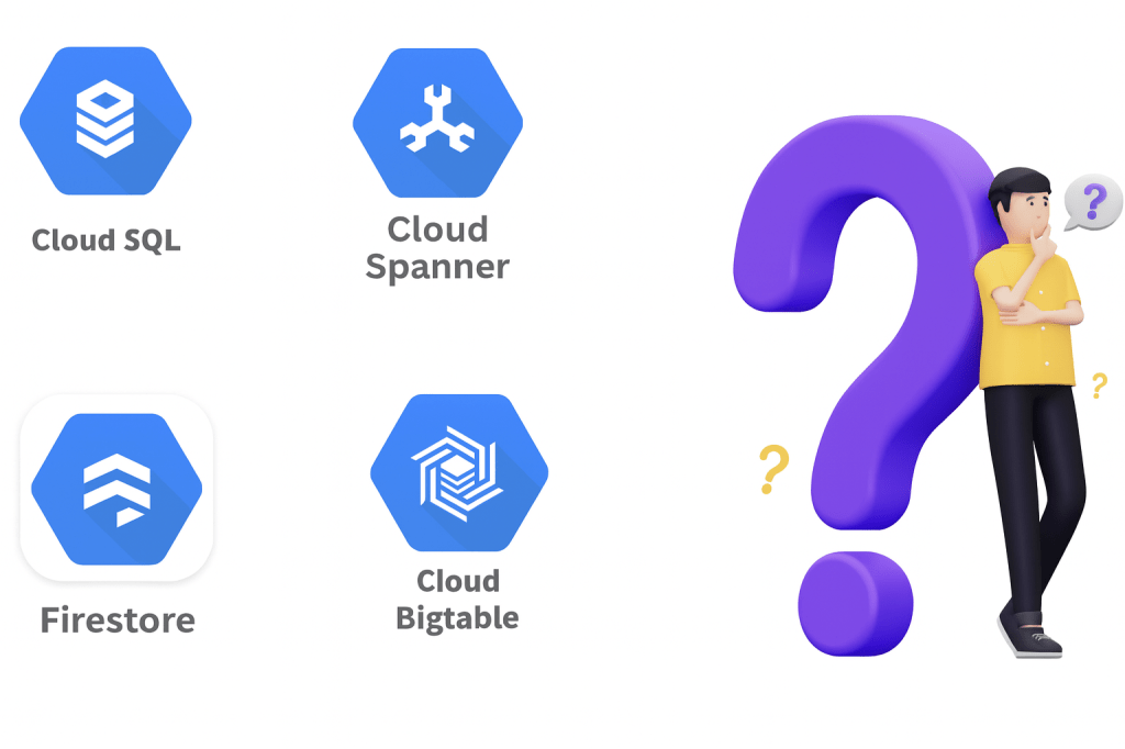 Cloud SQL Vs Cloud Spanner Vs Firestore Vs Cloud BigTable-Use&nbsp;Cases